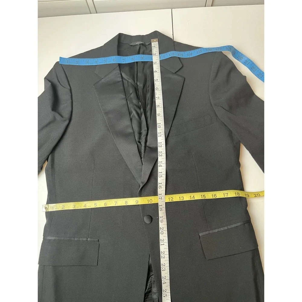 After Six Tuxedo Jacket Mens 40R Black One Button Double Vented